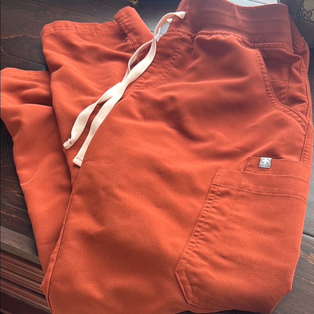 Figs Medium Boot cut Rust Orange Pants